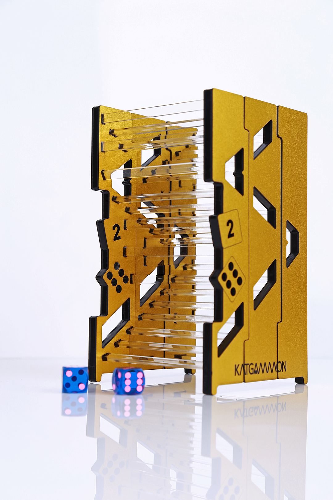 Golden Baffle Box KATGAMMON Backgammon Equipment