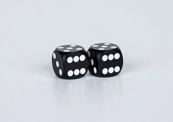 Precision dice calibrated Black opaque