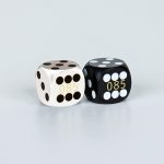 Precision dice calibrated White and black coder