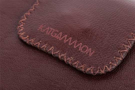 backgammon bGenuine leather bag