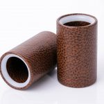 Dice Cup Cinnamon Brown With Black Dots