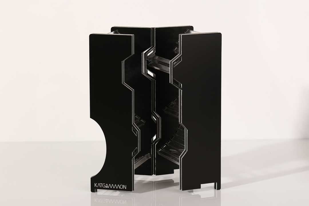 Baffle Box 2 Pieces Model R2 KATGAMMON Backgammon Equipment