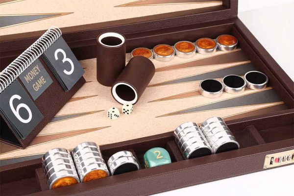 Katgammon Backgammon Brown Board