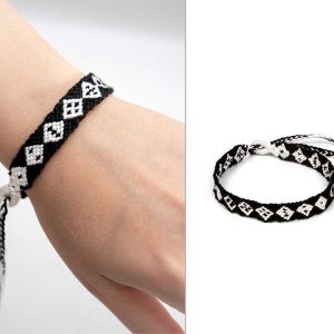 Handmade Woven Bracelets - Dice Designed