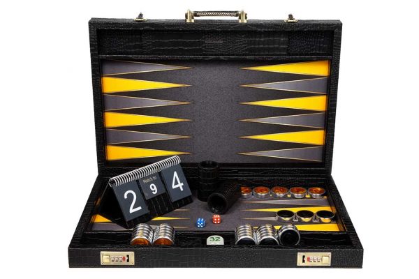 Backgammon Black & Yellow Board V2