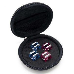 Zippered case for dice