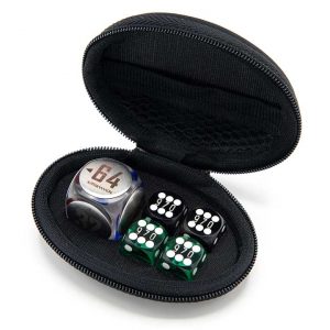Zippered case for dice Model Oval C4