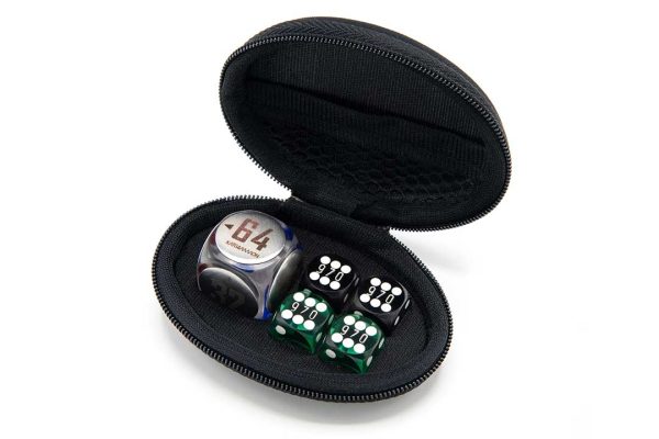 Zippered case for dice Model Oval C4