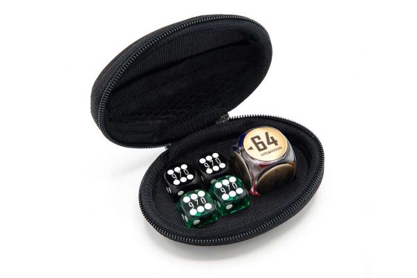 Zippered case for dice Model Oval C4