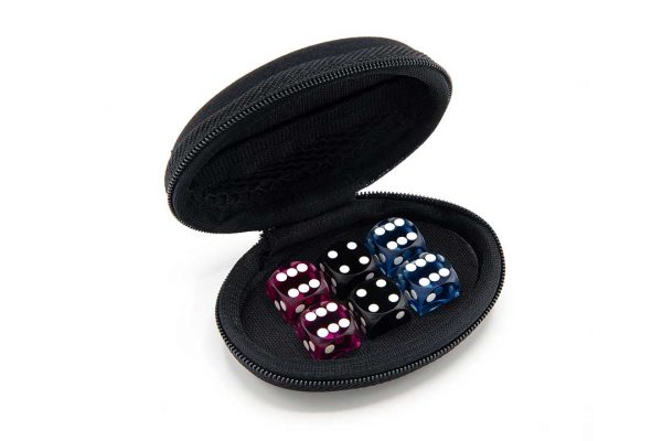 Zippered case for dice Model Oval6