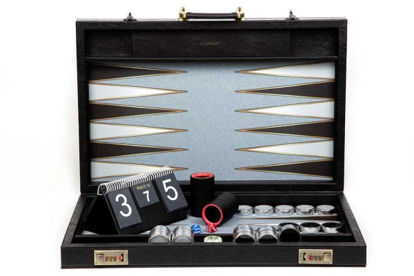 Backgammon Board Black & Withe Classic