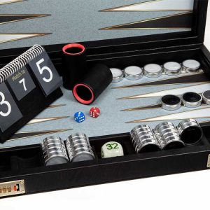 Backgammon Board Black & Withe Classic