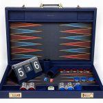 Backgammon Board Blue & Red v2