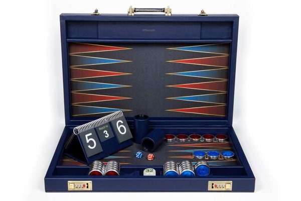 Backgammon Board Blue & Red v2