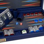 Backgammon Board Blue & Red V2