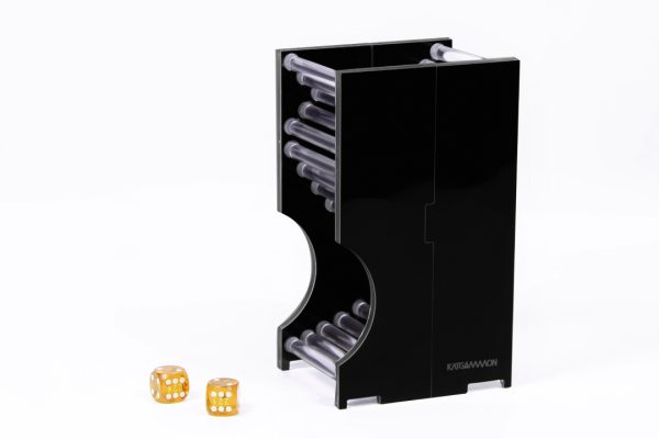 Baffle box 2 p Round matte black 02