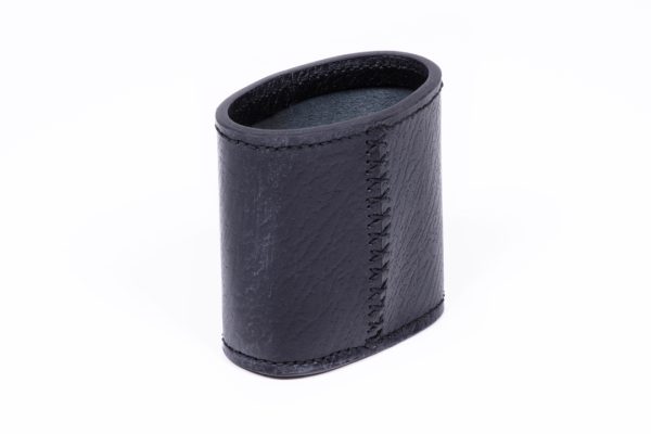 leather cup black